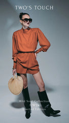 Two's Touch Elle Dress Orange (Limited Edition)