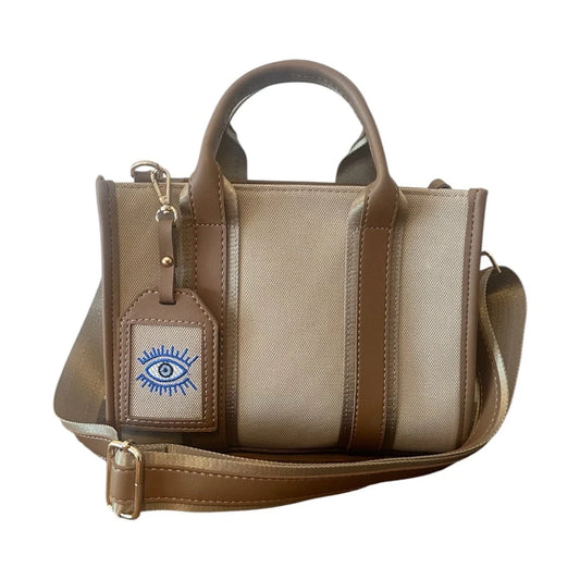 EYNACO City Bag Medium Canvas Beige