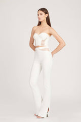 Saléa Emma Trousers With Lace Detail, High Waist