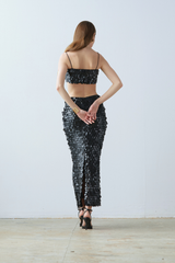 Saléa Noir Charisma Leather In Midi