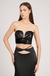 Saléa Goddes Shiny Black Top