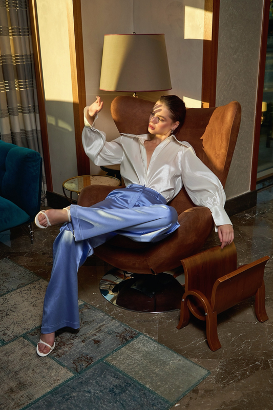 Saléa White Blanche élégante Shirt