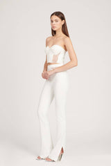 Saléa Emma Trousers With Lace Detail, High Waist