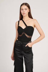 Saléa To Party Lace Detail Bodysuit