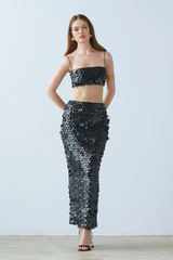 Saléa Noir Charisma Leather Top