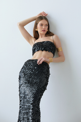 Saléa Noir Charisma Leather In Midi