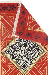 QR Hand Woven Wool Chime Rug