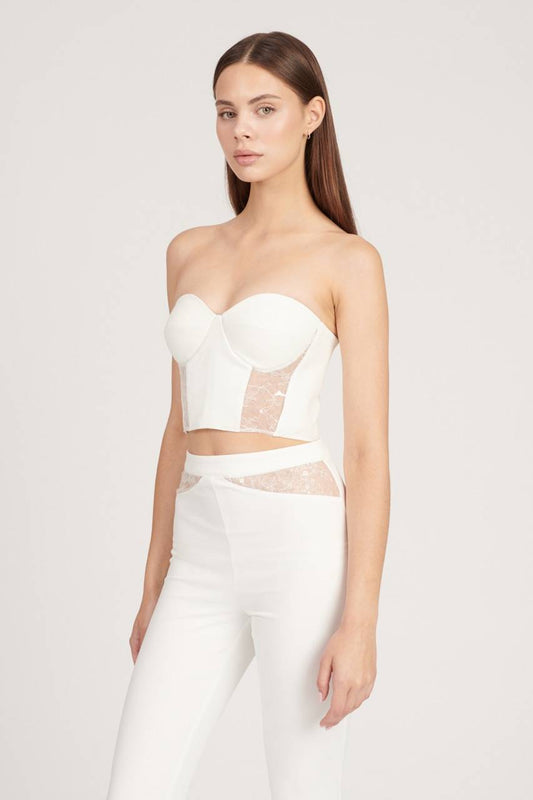 Saléa Light Corset With Lace Detail