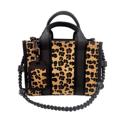 EYNACO EYC013 CITY BAG MEDIUM LEOPARD CAMEL