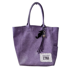 EYNACO Canvas Tote Lila EYC015