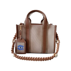 EYNACO City Bag Medium Canvas Beige