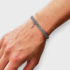 Mey Atelier Woven Silver Woven Bracelet – S