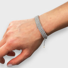 Mey Atelier Woven Silver Woven Bracelet – M