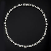 SooSilkyGems BAGUETTES AND ROUNDS CHOKER