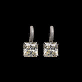SooSilkyGems SQUARE SOLITAIRE EARRINGS