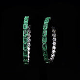 SooSilkyGems BICOLOR PARAIBA HOOP EARRINGS