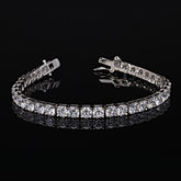 SooSilkyGems 4,5 MM RADIANT CUT TENNIS BRACELET