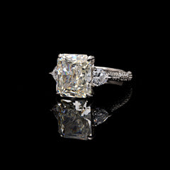 SooSilkyGems RADIANT CUT SOLITAIRE RING