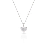 SooSilkyGems FLUFFY HEART PENDANT NECKLACE