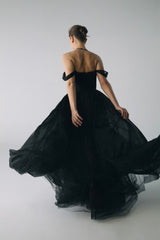 Esra Adıgüzel BELDI – Tulle Dress with Drape Detail