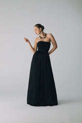 Esra Adıgüzel SIA – Strapless Long Dress with Drape Detail