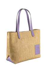 Dellel Deri Lilac Wicky Straw Bag