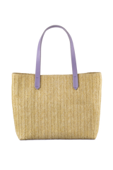 Dellel Deri Lilac Wicky Straw Bag
