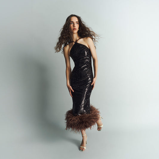 Alia Studio Lily Dress in Brown