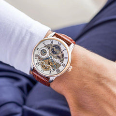 LONGITUDE DUAL TIME ES-8006-08 Otomatik Erkek Kol Saati