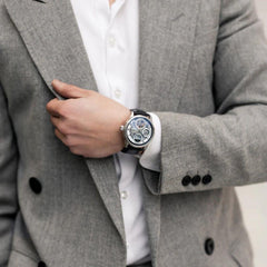 LONGITUDE SHADOW DUAL TIME ES-8063-01 Otomatik Erkek Kol Saati