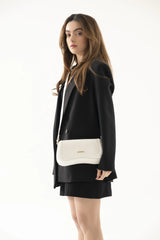 Loventa Ayarlanabilir Askılı Kova Çanta Hera Beyaz