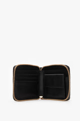 Loventa İşlemeli Fermuarlı Cüzdan - Beleni Siyah