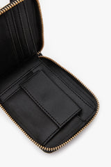 Loventa İşlemeli Fermuarlı Cüzdan - Beleni Siyah