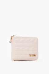 Loventa Embroidered Zippered Wallet – Beleni Cream