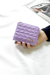 Loventa Embroidered Zippered Cüzdan – Beleni Lilac