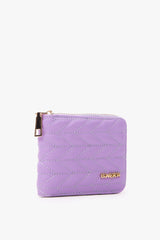Loventa Embroidered Zippered Wallet – Beleni Lilac