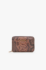 Loventa Genuine Leather Zippered Card Holder Wallet – Blanca Brown