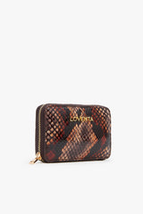 Loventa Genuine Leather Zippered Card Holder Wallet – Blanca Brown