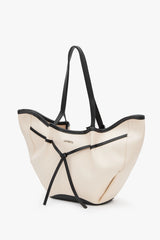 Loventa Büyük Tote Çanta Niesha Siyah Bej