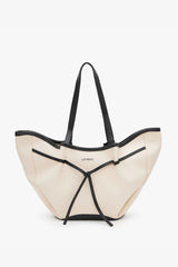 Loventa Büyük Tote Çanta Niesha Siyah Bej