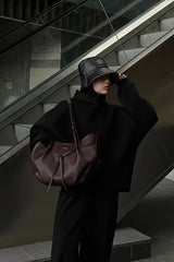 Loventa Large Tote Bag Niesha Claret Red