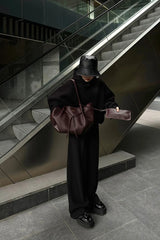 Loventa Large Tote Bag Niesha Claret Red