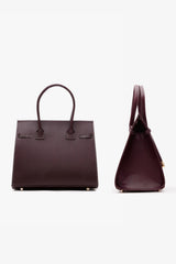Loventa Midsize Hand Bag Ciara Dark Claret Red