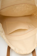Loventa Round Straw Bag Elvana Beige