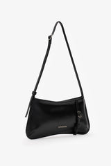 Loventa Shoulder Bag with Belt Detail Eleanor Black