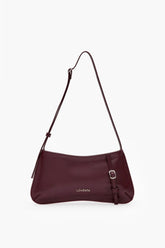 Loventa Shoulder Bag with Belt Detail Eleanor Dark Claret Kırmızı