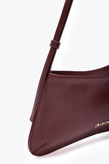 Loventa Shoulder Bag with Belt Detail Eleanor Dark Claret Red