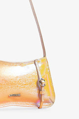 Loventa Shoulder Bag with Belt Detail Eleanor Holographic