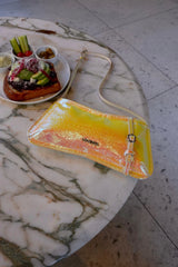 Loventa Shoulder Bag with Belt Detail Eleanor Holographic