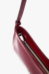 Loventa Shoulder Bag with Belt Detail Eleanor Patent Leather - Burgundy